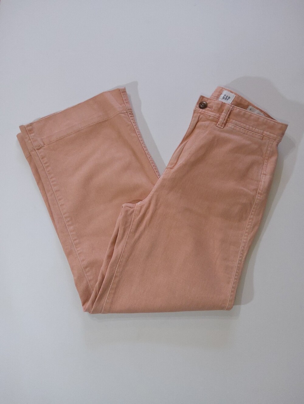 Gap High Rise Wide Leg Crop Jeans Womens Size 0 Pink Preppy 90s Style